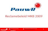 PauwR Onderzoek Reclamebeleid MKB 2009