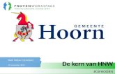 Presentatie open innovatie festival Hoorn HNW