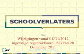 Schoolverlaters wijzigingen vanaf 01012012 versie 5 rwo beerse