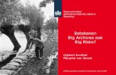 Betekenen Big Archives ook Big Risks?