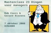 Masterclass 23dingen Voor Managers