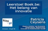 Patricia Ceysens op Leerstoel Boek.be 2009