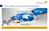 Diplomacy means business - Presentatie lectorale rede 22 november 2013 @ Windesheim