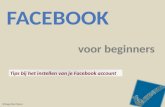 Facebook voor beginners - account instellen