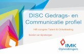 HR congres 2012 - Disc gedrag- en communicatieprofiel