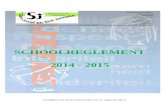 Schoolreglement 2014 - 2015