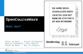 Peter de Moel: OpenCourseWare for Surf Weblectures  (Dutch)