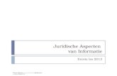 Juridische Aspecten van Informatie - Les 1