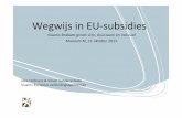 Wegwijs in EU-subsidies 2014-2020