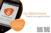 De Bibliotheek? There's an app for that