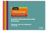 Werken aan je toekomst - Creative Entrepreneurship Sessions #6
