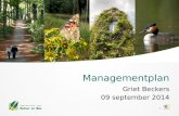Griet Beckers - Managementplan (De Europese natuurdoelen in vraag en antwoord)