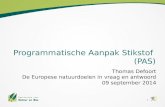 Thomas Defoort - Programmatische aanpak stikstof (De Europese natuurdoelen in vraag en antwoord)