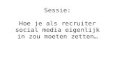 eRecruitment 2013 - Rene Bolier - OnRecruit