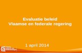 Evaluatie beleid Vlaamse en federale regering