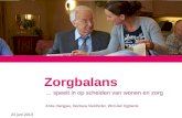 Zorgbalans: Zorgbalans speelt in op scheiden wonen en zorg - congres 24 juni 2013