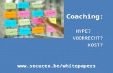 Studie: Coaching - Hype, voorrecht of kost?