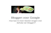 Olaf Molenaar SMTT Bloggen Voor Google