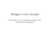 Bloggen Voor Google
