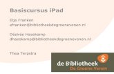 Basiscursus iPad (iOS7) najaar 2013