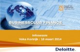 Infosessie Lerend Netwerk/ Businessclub Finance
