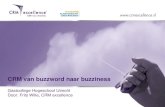 Gastcollege CRM excellence Hogeschool Utrecht: van buzzwoord naar buzziness