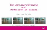 OWD2010 - 1 - Didactiek in balans: kennisoverdracht en kennisconstructie met ICT - Hans van Gennip