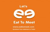 Eat to Meet statup-sessie  #marcom14 session adformatie