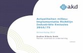 Presentatie actualiteiten milieu implementatie richtlijn industriële emissies 201075