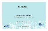 Randstad - Boekvoorstelling: "We kunnen winnen" - Pieter Timmermans
