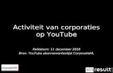 Activiteit van corporaties op YouTube