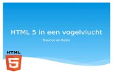 HTML 5 in een vogelvlucht (Dutch)