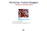 Workshop twitter en bloggen