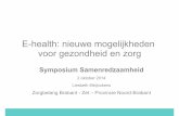 E health: nieuwe mogelijkheden voor gezondheid en zorg