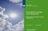 Duurzame energie voor bedrijven
