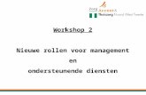 Presentatie Nieuwe rollen voor management, ondersteunende diensten en OR