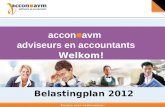 Presentatie Belastingplan 2012