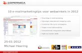 10 e-mailmarketing tips voor webwinkels in 2012