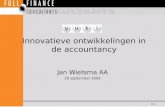 Innovatie in de accountancybranche Yuki - Rotterdam 29 september 2009 en 27 oktober 2009