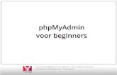 Joomla!: phpMyAdmin voor Beginners (NL)