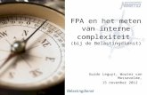 FPA en het meten van interne complexiteit - Wouter van Mosselvelde - Guido Leguijt - NESMA najaarsbijeenkomst 2012