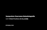 Symposium Ketenintegratie - Presentatie Best practises