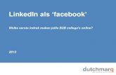 LinkedIn als 'facebook' in b2b nieuwe marketing