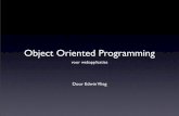 Object Oriented Programming for web applications