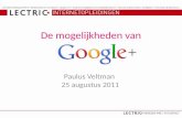 De mogelijkheden van google+ (update)