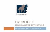Equiboost presentation for NAC, target audience farmers & equine instiutions