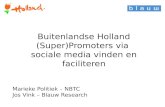 Nbtc blauw social media research superpromoters van holland mie 2012