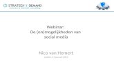 SoD Webinar: De (on)mogelijkheden van social media