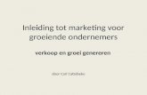 Carl cattebeke  inleiding tot marketing Actie voor Starters Unizo Vlaamse Startersweek Roeselare