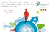Succesfactoren en valkuilen bij implementatie van online hulp in de jeugdzorg - Christa Geerse & Anouk Haazelager